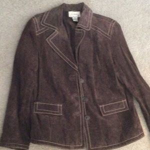 Brown Suede Blazer